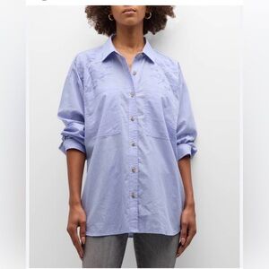 MOTHER
striped-pattern cotton shirt NWOT MED but tag says Small- oversized!